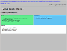 Tablet Screenshot of linux.kochdirk.de